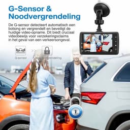 SP® Dashcam - Dashcam voor Auto - Dashcam voor En Achter - Zwart - 14cm x 11cm x 7cm — thumbnail 3