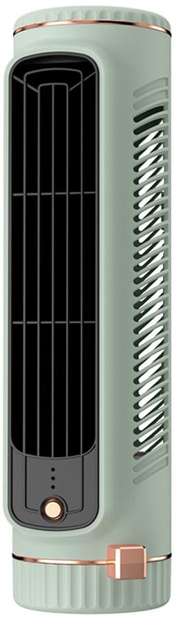 Mini torenventilator - Tafelventilator - Circulatieventilator - Drie windsnelheden - Geschikt voor slaapkamers, keukens en badkamers - Lichtgroen — thumbnail 1