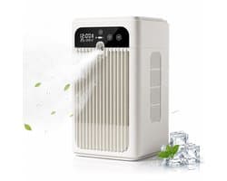 DreamGoods Aircooler met Waterspray - Verkoelen Met Water of IJs - 3-in-1 Luchtkoeler - Koelen, Ventileren & Bevochtigen - Air Cooler - Ventilateur - Mobiele Airco - Mobiele Airco - Airco zonder Afvoerslang - Ventilator voor Slaapkamer - Kantoor — afbeelding 1