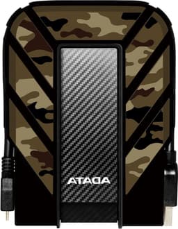 Externe Harde Schijf - Opslagapparaat Data - Bestanden Opslaan - Militaire Schokbestendigheid - 2TB - Camo — thumbnail 1