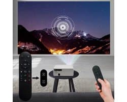 Alincoo - E700 - Beamer - Projector Beamer - Mini Meamer - 4k - Full HD 1080P - 1920x1080dpi - Automatische focus - 5G - met WiFi - 28000 Lumens - Wit