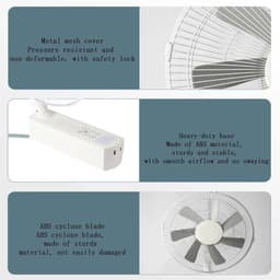 Wandmontage Ventilator - Zonneventilator Buiten - Terras Koelen - Zonne-energie Werking - Verstelbaar - Zwart — thumbnail 2