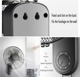 Wandventilator - Muurventilator Ventilator - Ruimte Koelen - Stille Werking - 20 Inch - Zwart — thumbnail 5