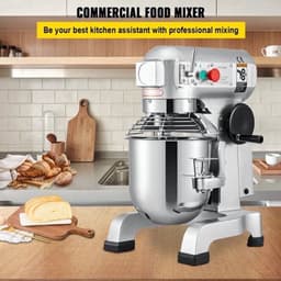 Keukenmixer – Elektrische Mixer – Deegkneder – Mixervoet – 10 Liter Kom – 450 Watt – 3 Snelheden — thumbnail 2