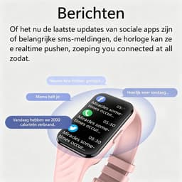 Blackview Watch - R10 - Smartwatch- Stappenteller - Slaapmonitor - Saturatiemeter - met hartslag - Bluetooth Sport Health slimme armband - voor Android en iOS. - Dames en heren - Roze — thumbnail 4