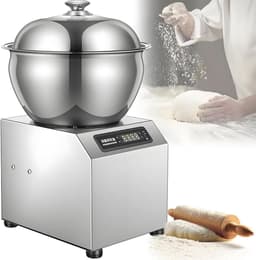 Elektrische Deegmachine - Kneedmachine Mixer - Brood Pasta Maken - Dubbele Rotatie - 5/8 kg - Zilverkleurig — thumbnail 1