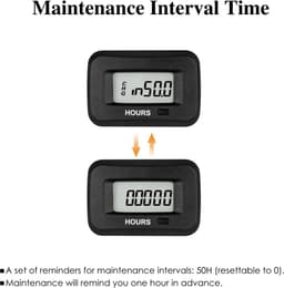 SnelShoppen - Digitale LED Urenmeter voor AC/DC 5-277V, Waterdichte Onderhoudsintervallen, Ideaal voor Grasmaaier, Generator, Luchtcompressor, Motorfi — thumbnail 3