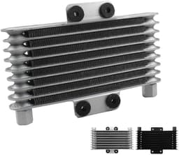 Motorfiets Oliekoeler - Koelsysteem Motor - Motor Koelen - Duurzaam Aluminium - 125ml Inhoud - Zilver — thumbnail 1