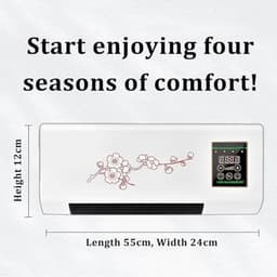 Draagbare Airco - Mobiele Koeler - Zomerse Koelte - Geen Raam Nodig - 12000 BTU - Wit — thumbnail 1
