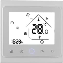 Slimme Thermostaat - WIFI Thermostaat - Verwarming Regelen - Wekelijks Programmeerbaar - 95-240V - Wit — thumbnail 1