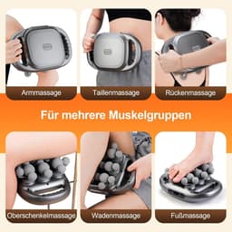 Massagepistool - Zwart - Oplaadbaar - Met 22 Koppen en LCD-Display - Voor Spierherstel en Ontspanning — thumbnail 5