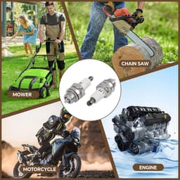 5 stuks Universele L7T ontstekingskerzen, voor grasmaaier, motorzagen en vrijsnijders, 2 takt motor ontstekingskerzen - ShopVlot — thumbnail 4