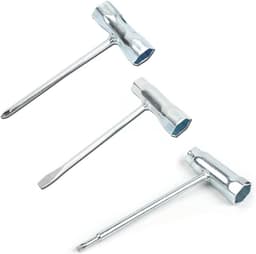 Universele Bougiesleutel Set 3-delig - 13 x 19 mm & 16 x 19 mm - T-handgreep - Ideaal voor motorzaag en grasmaaier - ShopVlot — thumbnail 1