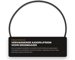 Dailygoods- Aandrijfriem Vervangend - Compatibel met John Deere - Rubber Composietmateriaal - Hoogte 5.5mm - Breedte 9.5mm - Externe Lengte 889mm - Grasmaaier Riem