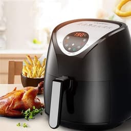Luchtfriteuse Mini Oven - Snelle Frituurpan - Snel Koken - Snelle Luchtcirculatie - 27.5 x 26.5 x 31 cm - Multicolor — thumbnail 3