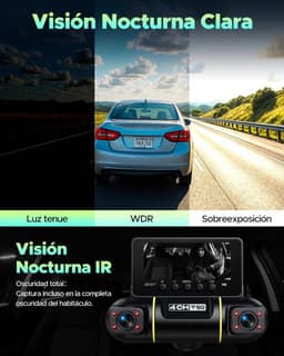 4 Kanaals Dash Cam - Auto Camera Set - Verkeersveiligheid Bewaken - 360 Graden Opname - 1080P Resolutie - Zwart — thumbnail 2