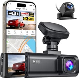 Dashcam Auto Voor en Achter - 4K UHD - WiFi 5.8GHz - GPS - Nachtzicht - 24 Uur Parkeerbewaking — thumbnail 2