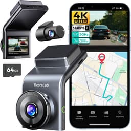 Dashcam - Dual Lens - 4K Voor en 1080P Achter - Nachtzicht en Spraakbesturing - Voor Auto's — thumbnail 1