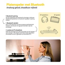 Pro-Ject E1.2 BT Bluetooth Platenspeler – met Phono Voorversterker – Plug and Play – 33/45 RPM – LP Speler – Handmatige Platenspeler – Zwart — thumbnail 5