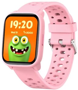 Smartwatch Kinderen – Geen App Nodig – Stopwatch – Stappen – Roze — thumbnail 1