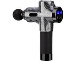 Draagbare Massager - Spierpistool - Spierherstel - Borstelloze Motor - 0.4 kg - Carbon
