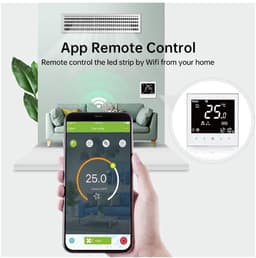 Digitale Thermostaat - Klimaatregelaar - Energie Besparen - Weekprogramma Functie - 3.2 Inch LCD - Nero — thumbnail 3
