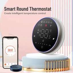 Slimme Thermostaat - Draadloze WiFi - Verwarming Regelen - Zeer Nauwkeurig - 13mm Dun - Zwart — thumbnail 3