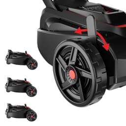 Elektrische Grasmaaier - Accu grasmaaier Handmaaier - Gazon Onderhouden - Borstelloze Motor - 220 mm snijbreedte - Zwart — thumbnail 2