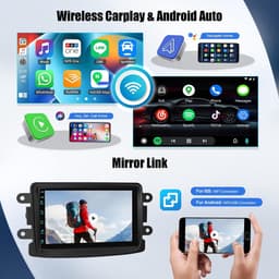 Auto radio met 7 inch touchscreen - Android 13 - 2GB RAM, 64GB opslag - GPS, WiFi, Bluetooth - ShopVlot — thumbnail 4