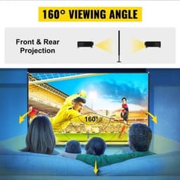 Beamer Scherm - Projector Screen - Projector Scherm - Projector Doek - Projector Scherm voor Beamer - Home Cinema Thuisbioscoop - Draagbare Beamer - Tripods — thumbnail 1