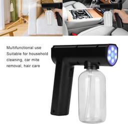 SnelShoppen - Draadloze Steam Gun - Elektrische Vernevelaar - Nano Spray Gun - Oplaadbare Water Spray Nebulizer - Ergonomisch en Lichtgewicht - Zwart — thumbnail 5