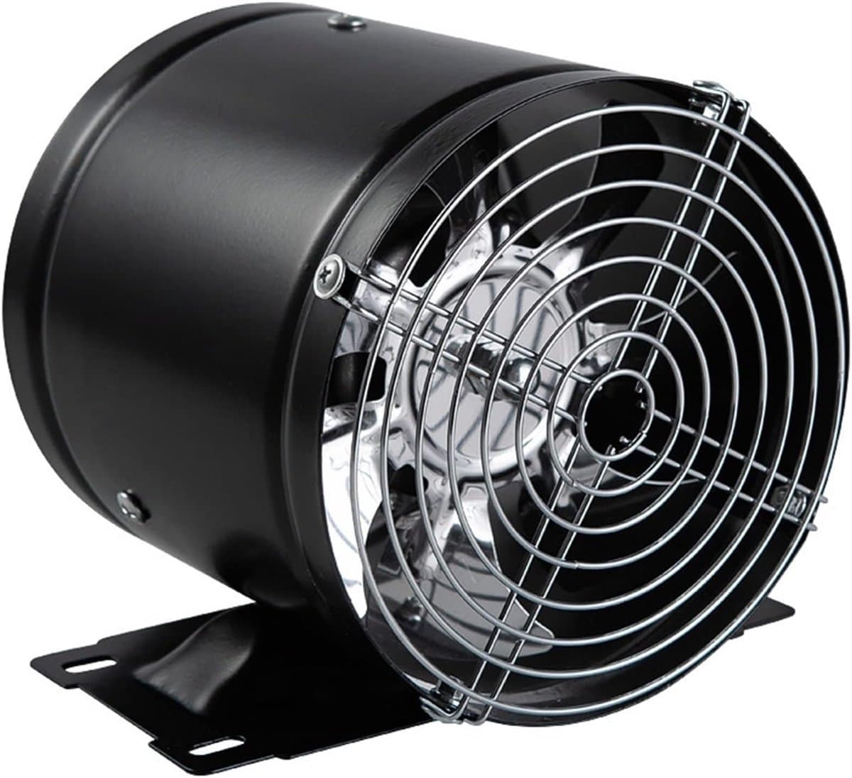 Ventilator - Afzuigkap - Lucht Circuleren - Gecoat Staal - 7 inch - Zwart — afbeelding 1