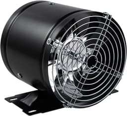Ventilator - Afzuigkap - Lucht Circuleren - Gecoat Staal - 7 inch - Zwart — thumbnail 1