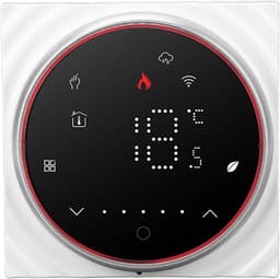 Slimme Thermostaat - Wifi Thermostaat - Thuisverwarming Koeling - Programmeerbaar Schema - 86 mm - Zwart — thumbnail 1