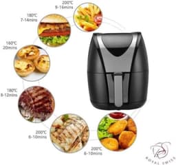 Airfryer XL - Friteuse zonder olie - Gezond Frituren - Digitale Touch Control - 3.5 liter - Zwart — thumbnail 2