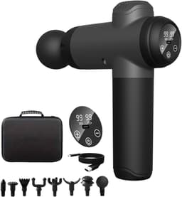 Massagepistool - Spiermassagepistool - Handmatig Elektrisch Massageapparaat - Met 99 Versnellingen En 8 Verwisselbare Koppen — thumbnail 2