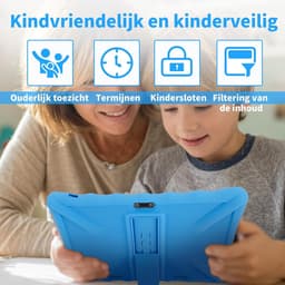 SnelShoppen - Veidoo Kids Tablet 10.1 inch IPS - 7GB RAM, 64GB ROM, Dual Camera, WiFi 6, Octa-Core, Parental Control, Silicone Case - Perfect voor Kin — thumbnail 3
