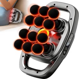 Thijox - Massagepistool 2800 omw/min met 12 opzetstukken, krachtige motor voor diepe weefselmassage, stil en ergonomisch design voor rug, schouders, b — thumbnail 1