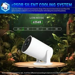 SnelShoppen - Miniprojector 4K Draagbare Projector met Android 14, WiFi 6, Bluetooth 5.4, 130'' Scherm, 180 Graden Rotatie, Automatische Keystone - Th — thumbnail 5