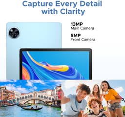 DOOGEE TAB U11 Pro - Tablet - Tablette - 30GB RAM + 256GB ROM(2TB/TF) - 8580 mAh - 11 Inch 1080P 90 Hz - Dubbele luidspreker - T7200 Octa Core - 13MP Camera - 5G WIFI - Face ID - 7.9 mm Metallic Body - Blauw — thumbnail 3