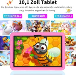 RFWR® 10 Inch Kinder Tablet met 4G LTE, 128GB, Android 14, en Kindbeveiliging — thumbnail 5