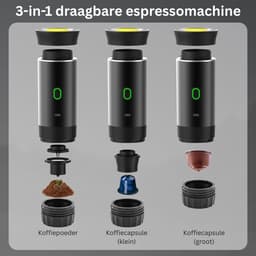 DailySupplies® Espressomachine - Koffiezetapparaat - Koffiemachines - Zwart — thumbnail 2