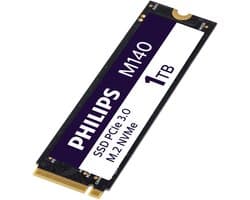 Philips M.2 NVMe SSD 1TB – Tot 3500MB/s – PCIe 3.0 – Supersnelle Interne SSD – Laptop, Desktop & PC Gaming