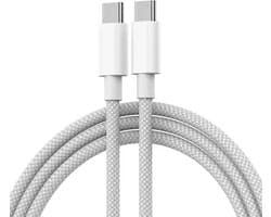 USB-C Oplaadkabel 60W Snellader – Snelle Oplaadsnoer – 1 Meter – Voor Samsung, iPhone, iPad, MacBook & Laptop