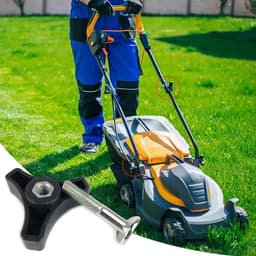 4 stuks universele kunststof grasmaaier handvat knoppen, moeren en bouten - Vleugelmoer en drievoudige hoek maaier handvat bouten - Grasmaaier onderdelen en accessoires — thumbnail 4