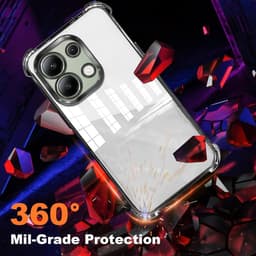 Allecto Plus - Dun TPU Hoesje voor Smartphone - Schokbestendig - Transparant - Anti-Vingerafdruk - Zilver - Beschermhoesje - Universele Pasvorm voor smartphones met een schermgrootte tot 6,5 inch. — thumbnail 5
