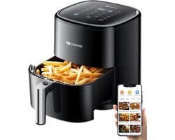 Proscenic T22 airfryer, 5L inhoud, met app, Alexa en touchscreen, 11 voorgeprogrammeerde programma's, laag geluidsniveau