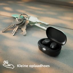 PHILIPS TAT1209BK True Wireless In Ear Bluetooth Headphones - Kleine oordopjes, Geweldige kwaliteit, Natuurlijk geluid met dynamische bass, Duidelijke gesprekken en Kleine oplaadhoes - Zwart — thumbnail 4