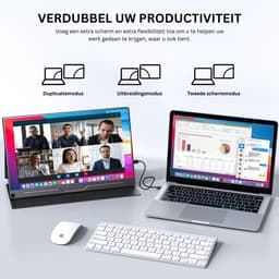 Portable Monitor - Draagbare Scherm - Uitbreider - Full HD — thumbnail 5
