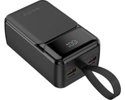 Banky - 65W Powerbank - 27.000 mAh - Snellader - Extra krachtig Met Display & PD Fast Charge | USB-C & USB-A | Noodpakket - Geschikt voor Laptop, Apple MacBook, Tablets en Smartphones